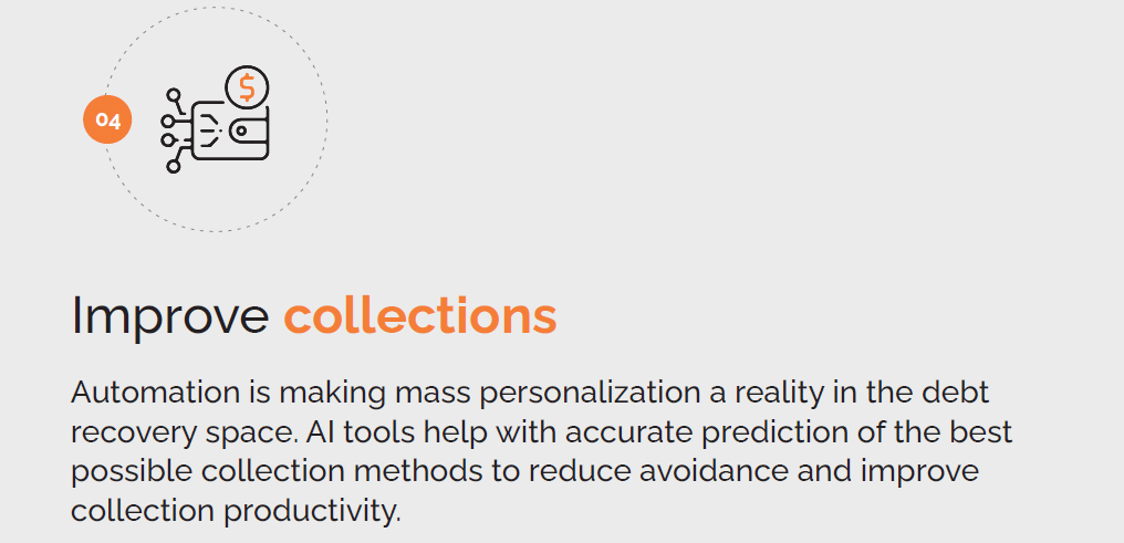 automation helps FinTech debt collection