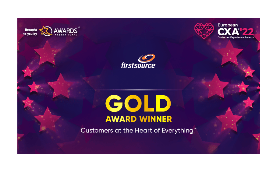 Firstsource Gold Award Winner